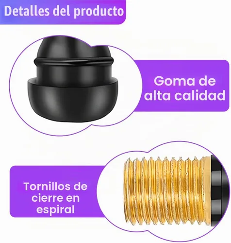 Vista 3 de YoRise 8 unidades TR412 Vástagos de válvula de neumático sin cámara, Kit de vástagos de válvula automotriz de goma de montaje rápido resistente