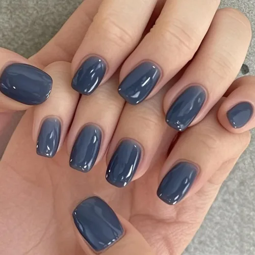 Vista 15 de GLAMERMAID - Uñas postizas cortas a presión con perlas blancas, uñas Perla Angélica
