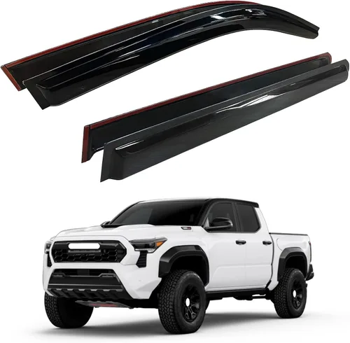 Vista 43 de AUXKO Protectores de lluvia para BMW X3 2018-2024 2025, 4 piezas de accesorios para viseras de ventilación de ventana, protector de lluvia con cinta