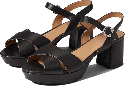 Vista 8 de Aerosoles Sandalias de tacón Cosmos para mujer Cuero Beige Beige