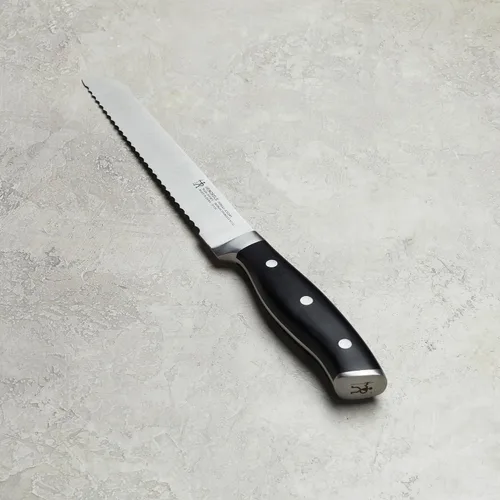 Vista 3 de HENCKELS Cuchillo de Pan Forjado Accent Razor-Sharp de 8 pulgadas, Cuchillo para Pastel, Negro, Ingeniería Alemana Informada por Más de 100 Años