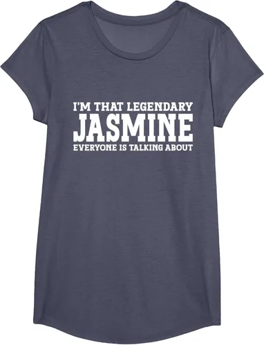 Vista 16 de Jasmine Personal Name - Camiseta divertida de jazmín para mujer y niña, Negro