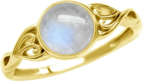 Vista 8 de Silvershake Anillo solitario de plata de ley 925 chapada en oro blanco o amarillo de 0.276 in con forma redonda genuina para mujer Turquesa