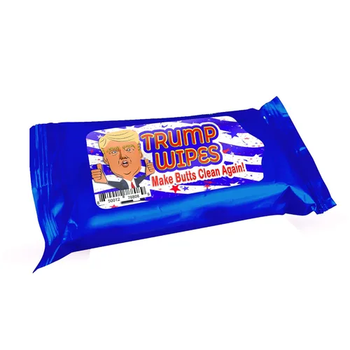 Vista 7 de Trump Wipes - Divertidas toallitas húmedas para adolescentes y adultos, fabricadas en Estados Unidos, tamaño de viaje