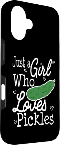Vista 3 de Pickles Just A Girl Who Loves Funny Case for iPhone 16