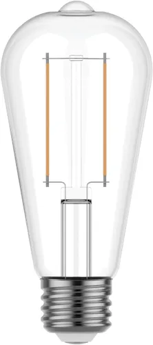 Vista 2 de GE Bombillas LED clásicas, 60 W Eqv, luz diurna, ST19 Edison Style 6 unidades (paquete de 4)