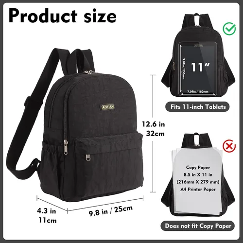 Vista 3 de AOTIAN - Mochila ligera y pequeña para senderismo para mujeres - Mochila de día resistente al agua y duradera para viajes, camping y aventuras al