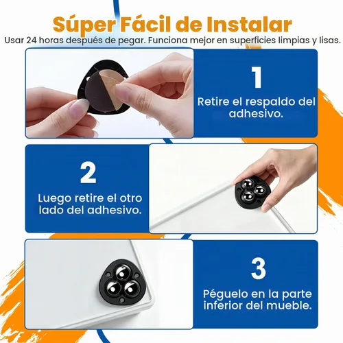 Vista 6 de TRVL FIELDER Ruedas giratorias autoadhesivas – Rueda universal giratoria de 360°, rodamiento de transferencia de bolas mini para pequeños