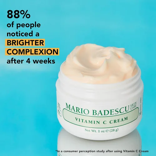 Vista 5 de Mario Badescu Crema de vitamina C Hidratante facial ligero enriquecido con niacinamida para todo tipo de piel Reduce visiblemente los signos
