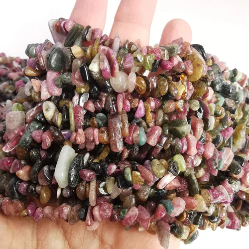 Vista 17 de Cuentas de cristal de Amazonita de 90 pulgadas de forma irregular y piedra curativa para hacer joyas