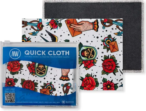 Vista 18 de Microfiber Wholesale Paños de limpieza rápida para gafas, 8 x 8, astrología, paquete de 1 con funda, limpiador de lentes de doble cara para lentes