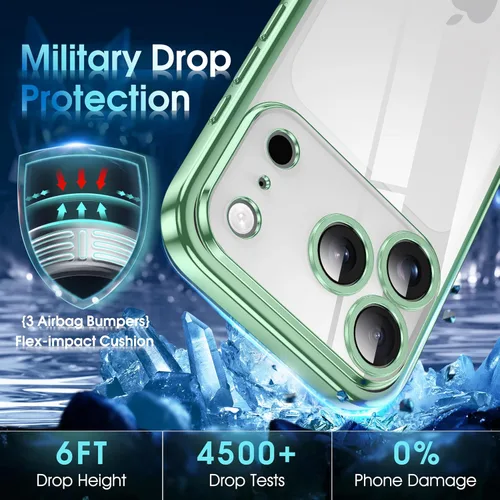 Vista 657 de Supdeal Funda cristalina transparente para iPhone 11, [No se amarillea] [Protección de la cámara] [Probado contra caídas de grado militar] Funda