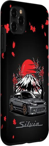 Vista 3 de Funda gráfica para iPhone 11 Pro Max JDM Silvia Cherry Blossom Scene
