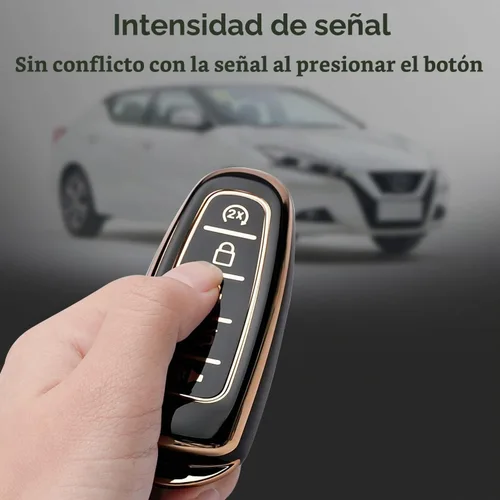 Vista 5 de Funda para llavero Ford para CMAX Escape Focus Edge Expedition Explorer Flex Taurus Smart Key Shell Case (negro)
