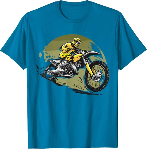 Vista 10 de Camiseta de motocross Supermotard Enduro, Negro, S