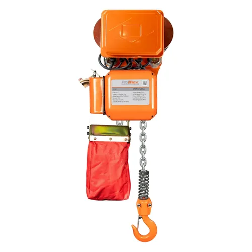 Vista 2 de Prowinch 1/2 tonelada 1100 lb polipasto de cadena eléctrico 110V Power Carro de haz