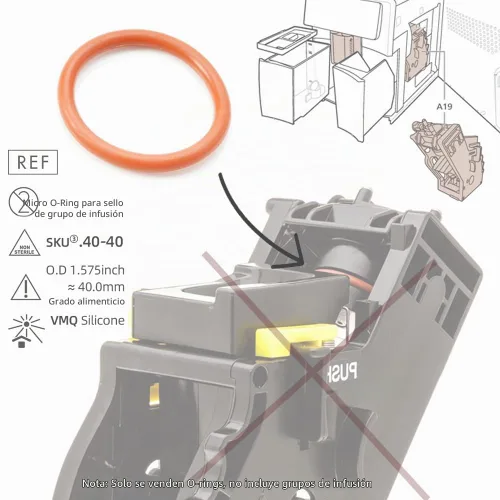 Vista 4 de Kit de reparación de juntas tóricas de silicona de grado alimenticio, para resolver problemas de agua caliente con pin de caldera, compatible