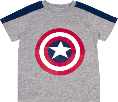 Vista 3 de Marvel Avengers Boys T-Shirt 3 Pack for Toddler and Little Kids GreyNavyRed