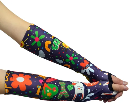 Vista 8 de Topeter Mangas de brazo de voleibol para niños, almohadillas para brazos para niñas y niños, 1 par