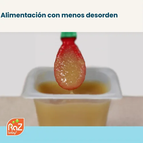 Vista 6 de RaZ-Berry - Cuchara para bebé, 100% silicona