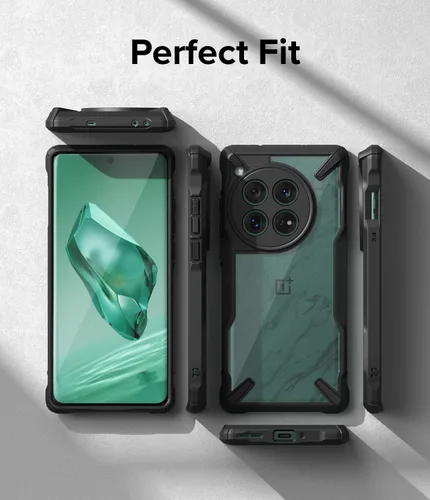 Vista 6 de Ringke Fusion-X [Recortes precisos para lentes de cámara] Compatible con OnePlus 12, parachoques aumentado, parte trasera dura, resistente, funda