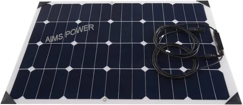 Vista 8 de AIMS Power PV60CASE Panel solar plegable portátil de 60 vatios con funda de transporte incorporada, monocristalino, resistente a la intemperie
