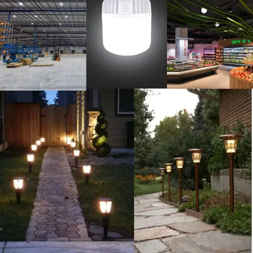 Vista 6 de Bombillas LED de alto vatio, equivalente a 250 W-300 W, luz blanca brillante de 35 W, 6000 K de alta intensidad, 3675 lúmenes LED comerciales