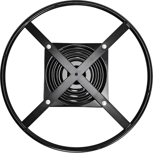 Vista 4 de Base de anillo reclinable de 22 pulgadas, silla de metal resistente, parte inferior giratoria de repuesto con placa de 10 pulgadas
