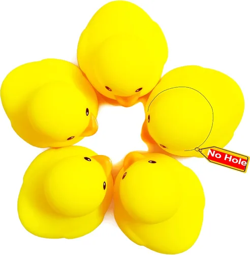 Vista 15 de 10.3 pulgadas Sin Agujero Gigante/Grande Impermeable Sin Ruido 'Bebe' Pato de Goma Divertido Amarillo/Ducikes Juguete de Baño/Piscina/Agua Sin