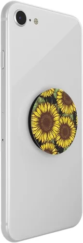 Vista 3 de PopSockets Agarre para teléfono con soporte expandible, Sunflower PopGrip - Sunflower Power