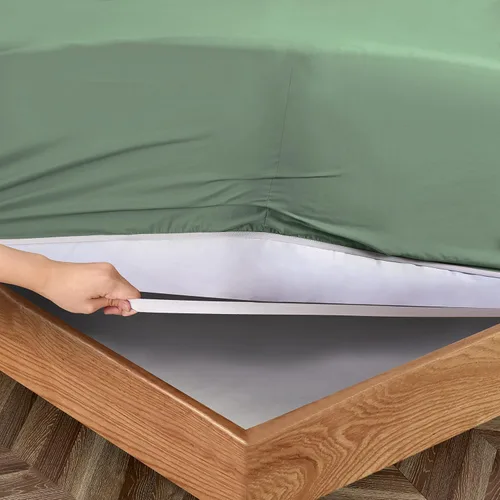 Vista 159 de Manyshofu Juego de sábanas de tamaño individual con bolsillos extra profundos, sábanas y fundas de almohada de 1800 hilos de lujo para hotel, juego