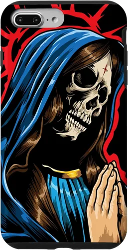 Vista 12 de Día de los Muertos - Praying La Calavera Catrina - Funda de Santa Muerte para iPhone 17