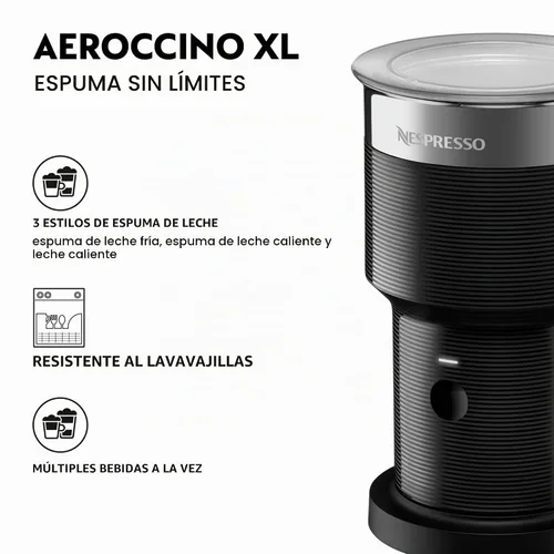 Vista 2 de Nespresso Aeroccino XL Espumador de Leche