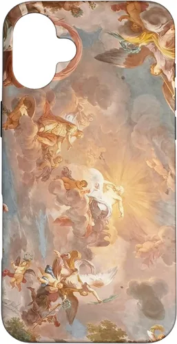 Vista 23 de Funda para iPhone 16, diseño de historia del arte renacentista, diseño de Michelangelo Sky