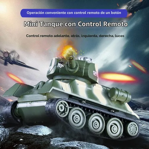 Vista 2 de Mini WWII Gris Alemán Tigre RC Tanque Juguete 1/72 Escala Modelo Electrónico Radio Control Remoto Vehículo Tanque