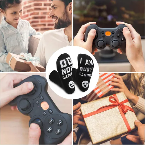 Vista 6 de Calcetines de juego Do Not Disturb IM regalo para adolescentes y niños calcetines de jugador para hombres padre papá nieto sobrino
