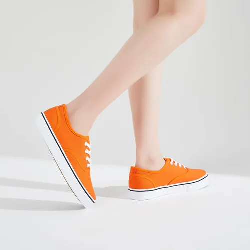 Vista 8 de Tenis de lona para mujer, de corte bajo, para caminar y correr