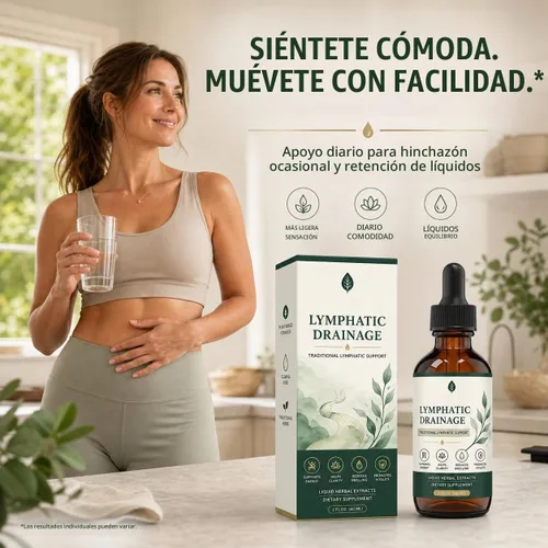Vista 4 de Gotas de drenaje linfático, sistema linfático y apoyo inmunológico, alivio de la hinchazón y retención de líquidos, tintura de hierbas