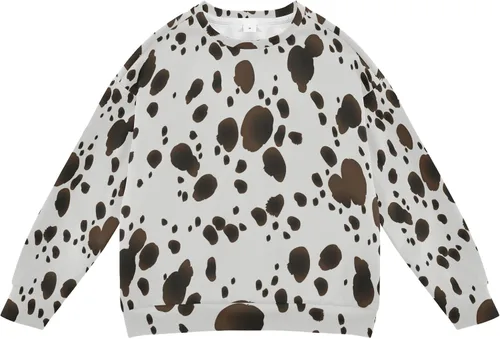 Vista 25 de Plaaee Sudadera de forro polar de manga larga con cuello redondo para niños o niñas, estampado de camiones monstruos, 4T