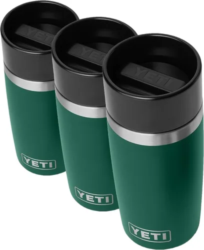 Vista 57 de YETI Rambler - Botella de viaje de 8 onzas, acero inoxidable, aislada al vacío con tapa a prueba de fugas, color negro