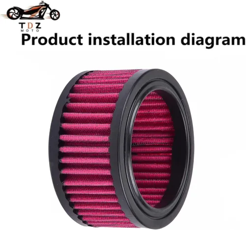 Vista 2 de TDZ 2004-2020 Limpiador de aire de admisión Moto Kit de sistema de reemplazo de filtro de aire para Harey Sportster XL883 XL1200 X48 (Paquete de 1)