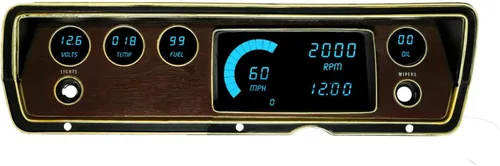 Vista 8 de Intellitronix Panel de medidor digital LED para Dodge Duster/Dart (1970-1976) DP1805B (azul)