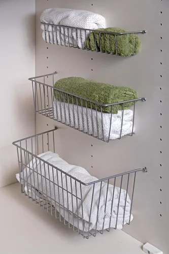 Vista 3 de LTL Home Products Más Cesta de alambre montable interior, grande, cromo