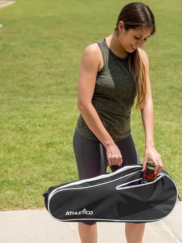 Vista 3 de Athletico - Bolsa de tenis y raqueta de raquetbol - Bolsas de tenis para mujeres y hombres para sostener raquetas de tenis, raquetas de raquetbol