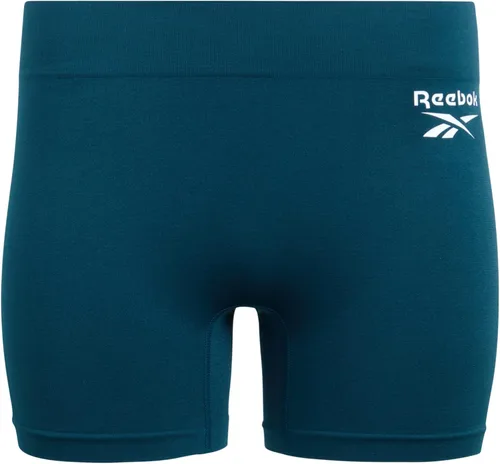 Vista 4 de Reebok Ropa interior para mujer, pantalones cortos sin costuras de longitud media (paquete de 2)