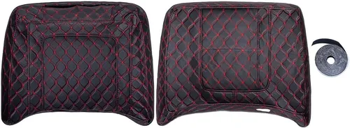 Vista 6 de Advanblack Forros para Tour Pack, Forro con Costura de Hilo Negro King Tour Pack