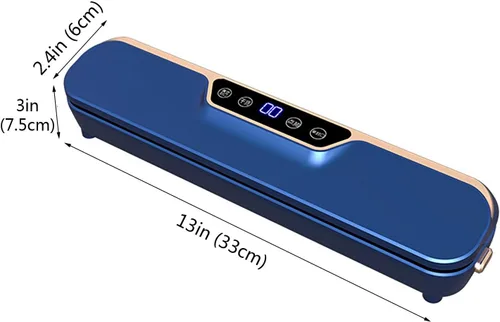 Vista 7 de Sellador al vacío de alta calidad, potente succión de 62 kPa, operación con un solo toque, luces indicadoras LED, sellador al vacío para alimentos
