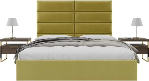 Vista 13 de Vänt - Paneles tapizados de cabecera para montar en la pared, diseño Elizabeth, 120 x 46 pulgadas, configuración de 16 paneles individuales