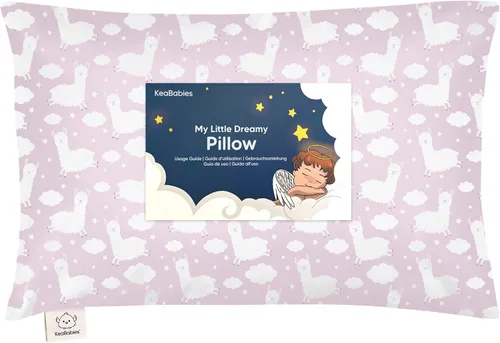 Vista 12 de Almohada para niños pequeños con funda - 13 x 18 pulgadas My Little Dreamy Almohada para niños pequeños de KeaBabies para viajar y dormir, funda