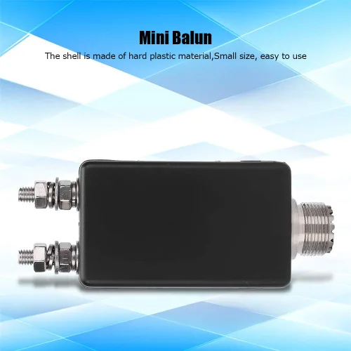 Vista 3 de AMONIDA 1:1 Mini Balun, HF Uso Frecuencia Plástico Shell Mini Balun, para QRP al aire libre estación y muebles